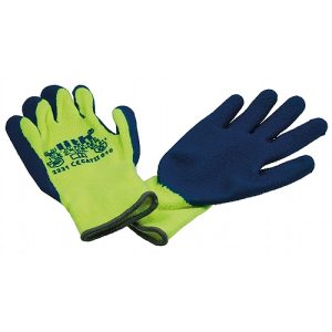 Arbeitshandschuh. neongelb/blau. gummiert. EN388. Größe 11