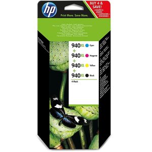 HP C2N93AE Originalpatronen Nr. 940XL. schwarz. cya. magenta. yellow. 59.5ml + 3x 19ml