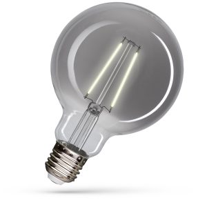 LED-Globe E27 4.5W Filament G95 Rauchglas