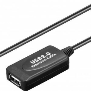 Aktives USB 2.0 Verlängerungskabel 10m. Schwarz