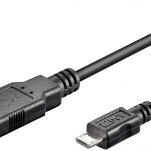 USB 2.0 Hi-Speed Kabel 0.3m. Schwarz