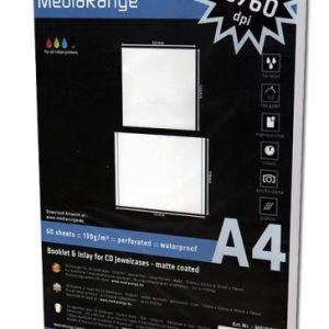 CD-Booklets. Spezialkarton. 50 St.. A4. 130g. MediaRange