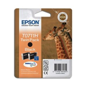 2 Originalpatronen Epson T0711H. schwarz