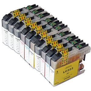 Sparset: 10 Patronen für Brother BS223-10-Chip