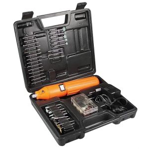 Mini-Bohrmaschinen Set „DrillX“ mit Akku 60-teilig. 10.000upm mi