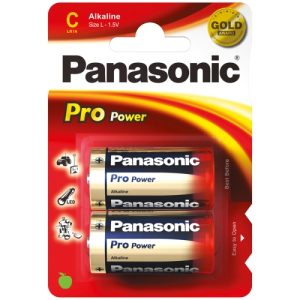 Baby (C)-Batterien. 2er-Pack Panasonic Pro Power