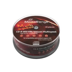 25 St. CD-R Rohlinge. MediaRange. 48x. 900 MB