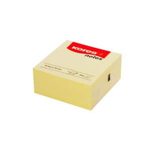 Haftnotizen 400 Stück. 75x75mm. gelb