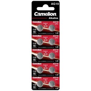 10 Knopfzellen AG10 / LR54 / LR1130 / 389 / BP10 Alkali-Mangan