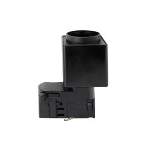 Adapter SPS2 SchuKo-Steckdose für Schienensystem. schwarz