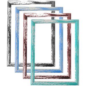 Fotorahmen 13x18cm. Holz. lasiert. 4 verschiedene Farben