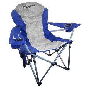 KINGCAMP Camping Falt Stuhl Blau-Grau