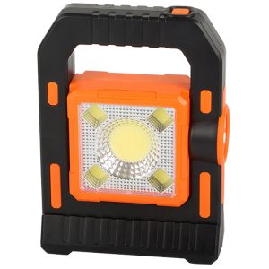 LED Akku Handlampe mit Solar-Zelle und USB Anschluss