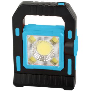 LED-Solar Handlampe Blau. USB Anschluss