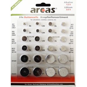 24 Knopfzellen-Set