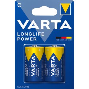 2 Stück Baby (C) 1.5V -Batterien. Varta Longlife Power