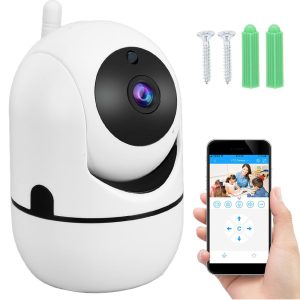 Elektronische IP-Kinderbettkamera wifi schwenkbar HD + Audio