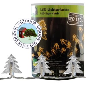 Lichterkette 20 LED Tannenbäume 1.80m warmweiß Lichterkette 20 LED Tannenbäume 1.80m warmweiß