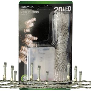 Lichterkette 20 LED 2.20m warmweiß
