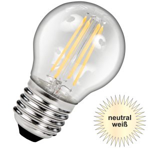 LED Birne E27. 4W. 510lm neutralweiß Filament