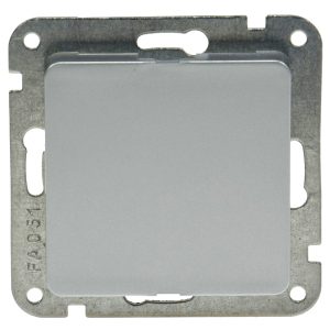 Blind-Abdeckung / Blende. Delphi-Serie silber