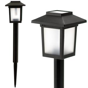 Solar Laterne mit LED-Flammenlicht. 35cm Höhe