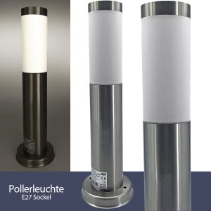 Edelstahl Wegeleuchte Pollerleuchte 45cm