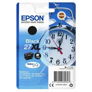 original Epson Tintenpatrone 27XL schwarz / T27114012