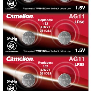 10 Knopfzellen AG11 / LR58 / LR721 / 362 / BP10 Alkali-Mangan