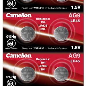 10 Knopfzellen AG9 / LR45 / LR936 / 394 / BP10 Alkali-Mangan