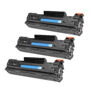 Sparset: 3x Toner Schwarz XXL Alternativ für HP-Drucker. ersetzt HP CB436A