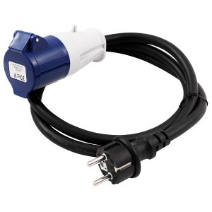 CEE-Kupplung auf Schutzkontakt-Stecker 1.5m IP44
