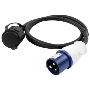 CEE-Stecker auf Schutzkontakt-Kupplung 1.5m IP44
