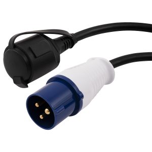 CEE-Stecker auf Schutzkontakt-Kupplung 0.35m IP44