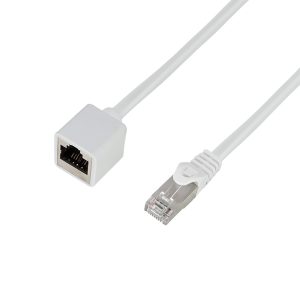 Patchkabelverlängerung Premium. Cat.6A S/FTP. weiß 10m