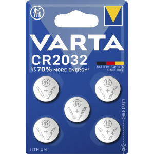 Lithium-Knopfzelle VARTA CR2032. 3V. 5er-Pack