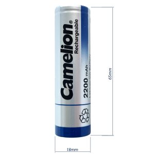 ICR18650 CAMELION Li-Ion Akku Typ 18650 3.7V 2600mAh Flat-Top