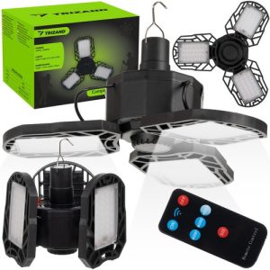 Solar-Campinglampe mit Aufhänge-Haken inkl. Fernbedienung