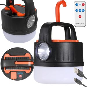 LED Solar Campingleuchte. USB-Anschluss. Fernbedienung