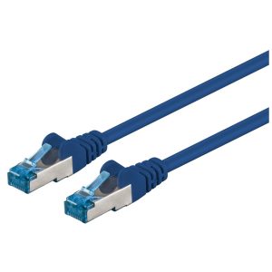 Patchkabel Cat6a. S-FTP Pimf-Kabel. 30m. blau