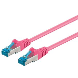 Patchkabel Cat6a. S-FTP Pimf-Kabel. 20m. pink