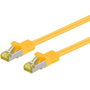 Patchkabel Cat.7 / RJ45 Cat.6a Stecker. 30m. gelb