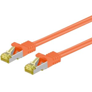 Patchkabel Cat.7 / RJ45 Cat.6a Stecker. 30m. orange