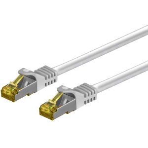 Patchkabel Cat.7 / RJ45 Cat.6a Stecker. 30m. weiß