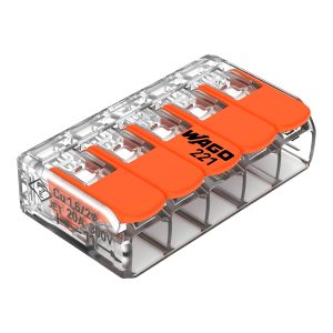 Wago 5er Verbindungsklemme Kompakt bis 4mm²