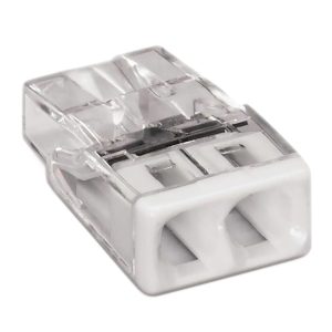 Wago 2er Verbindungsklemme für eindrähtige Leiter 2.5mm² braun