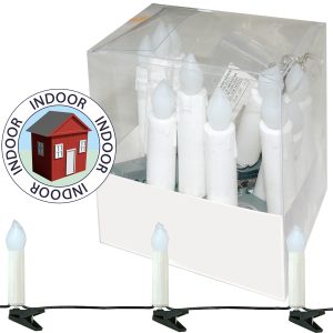 Lichterkette 10 LED Kerzen 3m warmweiß