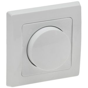 Dimmer für LED-Lampen inkl. Rahmen. Unterputz. Delphi-Serie weiß