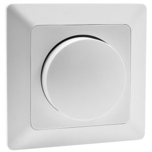 Dimmer für LED Lampen Milos-Serie weiß matt inkl. Rahmen