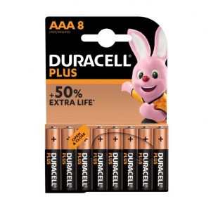 Duracell Plus LR03 AAA Micro Batterien 8er Set 1.5V